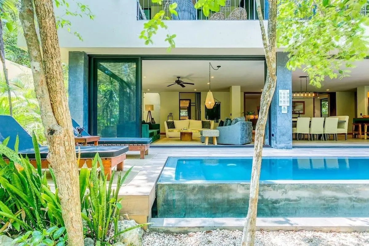 Luxurious Oasis Jacuzzi With Art Gallery And Pool Tulum